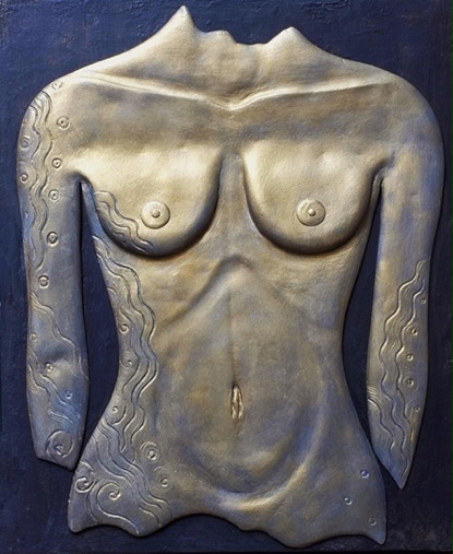 Sculptural Art_Sculptural Painting_Nude Art_Figurative Art_Venus_Tatoo 